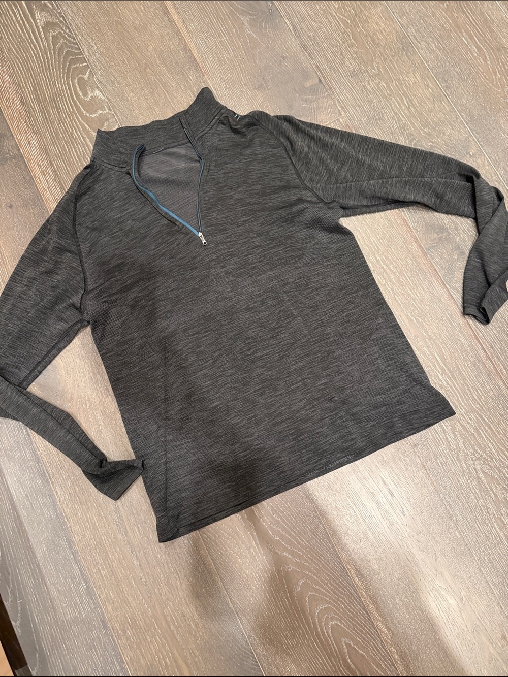 Men's Charcoal Quarter-Zip Pullover Sweater